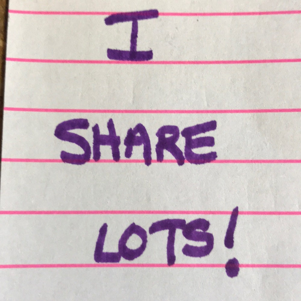 I share lots